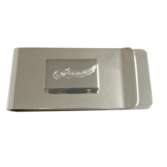 Kiola Designs | Accessories | Silver Toned Etched Catfish  Silver Toned Etched Catfish Money Clip